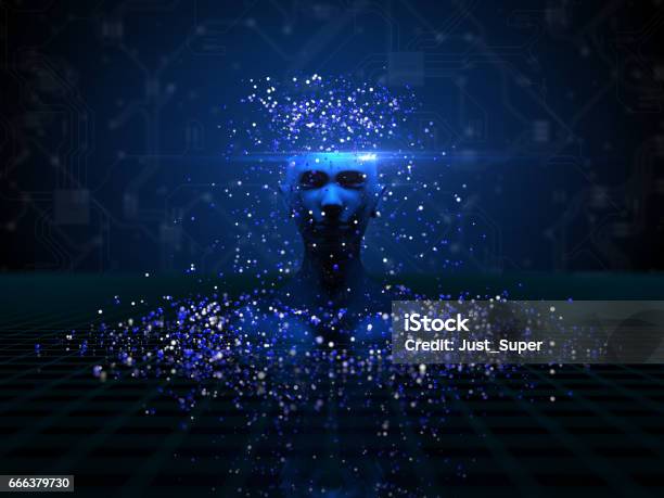 Artificial Intelligence Autonomous Technology Stock Photo - Download Image Now - Robot, Digitally Generated Image, Artificial Intelligence