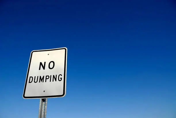 Photo of No Dumping Sign