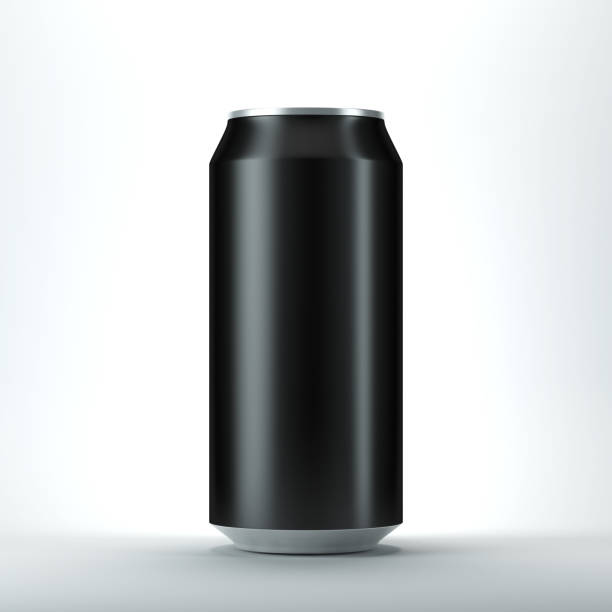 istock Black aluminum can for beer and other drink, Isolated Mockup 666382616