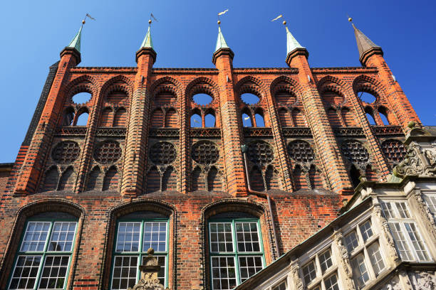 istock City Hall in Lubeck, Germany 666391674