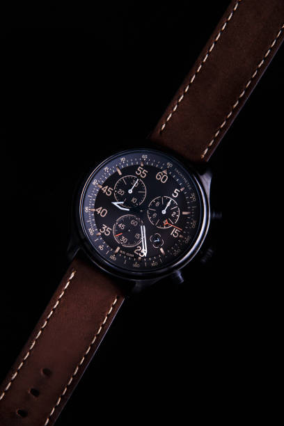 istock watch expedition arrow with brown leather strap 666392456