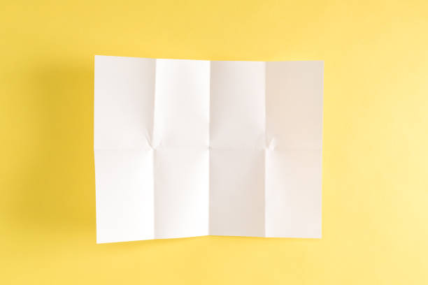istock Blank unfolded creased piece of paper 666394062