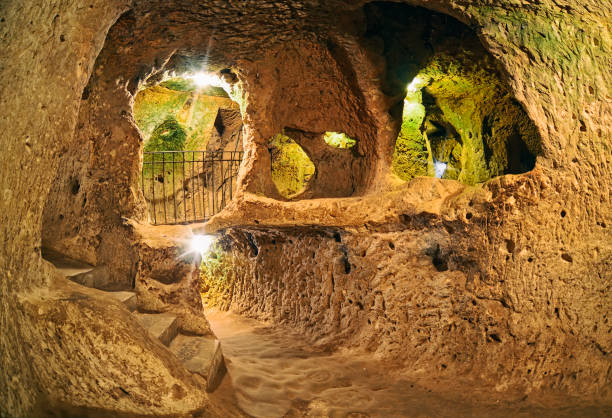 istock Derinkuyu cave  underground city, Cappadocia 666477682