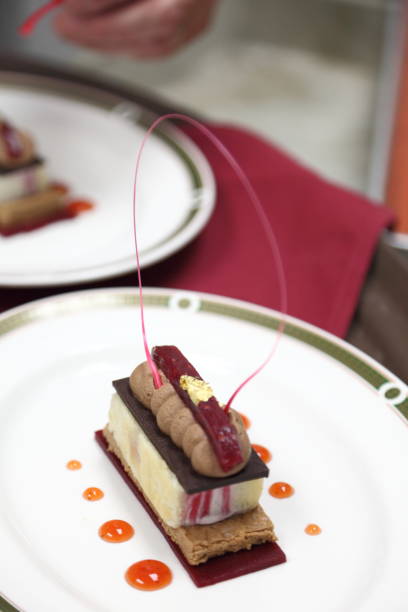 istock Chocolate, hazelnut and goat cheese cake. 666492368