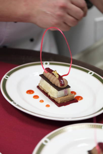 istock Chocolate, hazelnut and goat cheese cake. 666492370