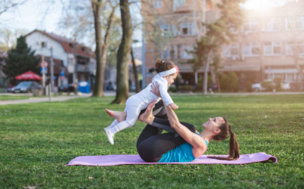 istock Exercising and having fun with girl 666504146