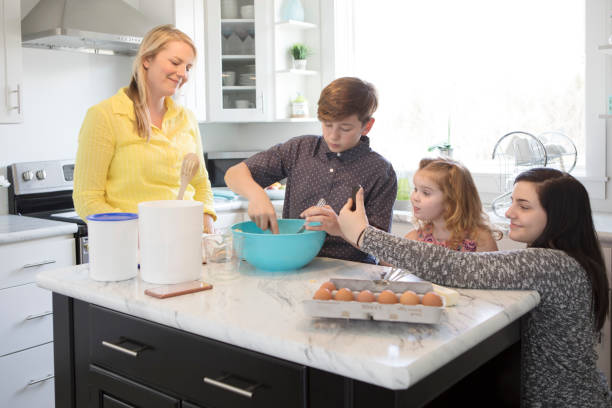 istock A Mom and Her Kids Baking in the Kitchen 666510654