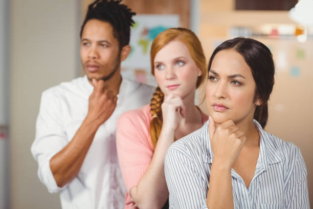 istock Business people thinking at office 666517674