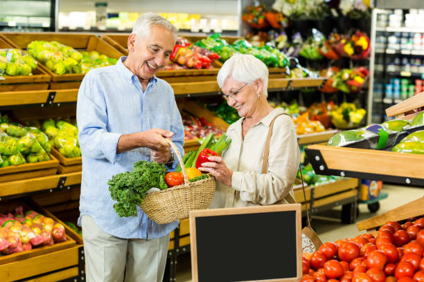 istock Senior couple doing some shopping together 666523912