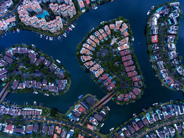 istock Singapore Residential Area aerial view 666533712