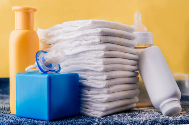 istock Baby diaper close-up 666533758