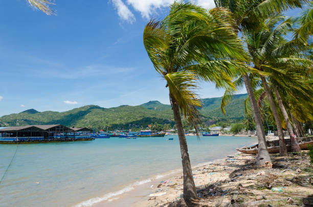 istock Beautiful tropical beach at Vinh Hy Bay, Ninh Thuan 666534050