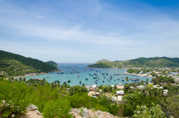 istock Beautiful landscape at Vinh Hy Bay 666536482