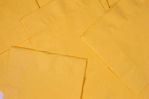 istock Yellow paper napkins 666539512