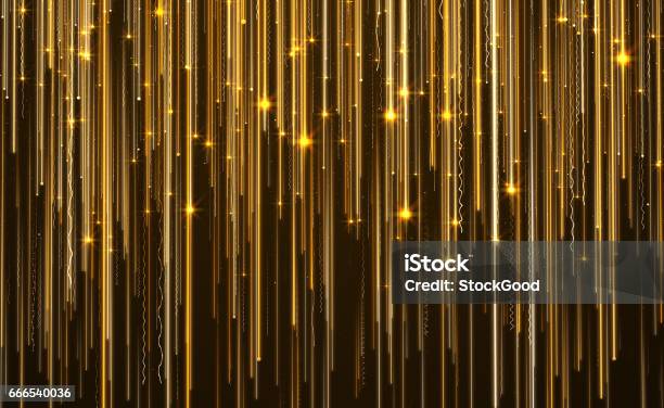 Abstract Star Light Streak Elegant Background Stock Photo - Download Image Now - Gold - Metal, Gold Colored, Award