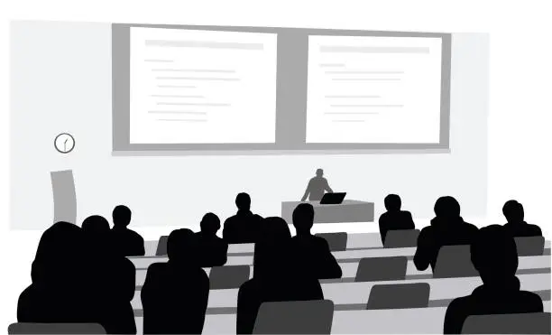 Vector illustration of Lecture Room