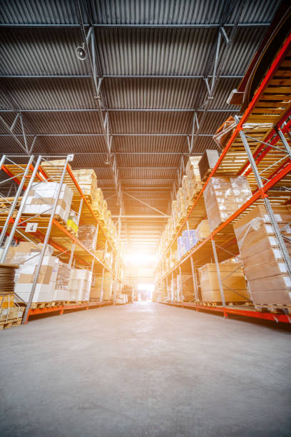 istock Large hangar warehouse industrial and logistics companies 666563018