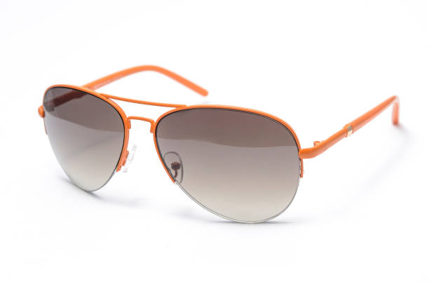 istock Sunglasses in an iron frame isolated on white 666564066