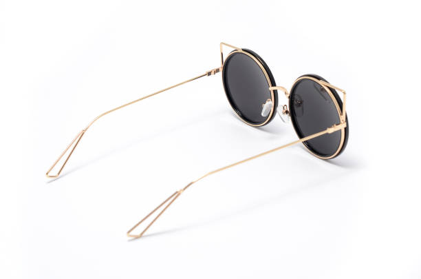 istock round sunglasses with cat's Ear isolated on white 666566802