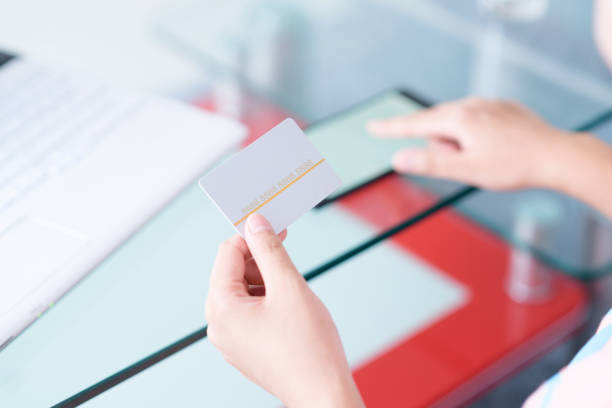 istock Credit card and electronic banking. 666569788