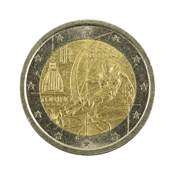 istock 2 euro coin (2006) turin isolated on white background 666573188