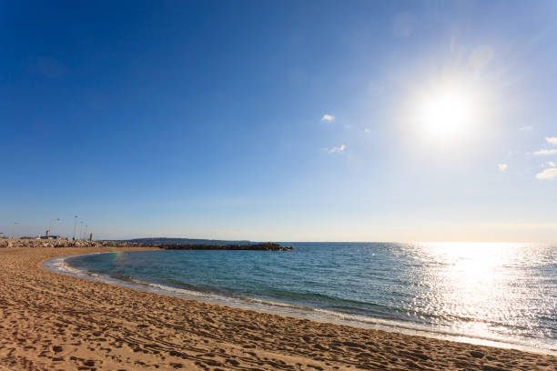 istock Cannes beach day view, France. 666575636