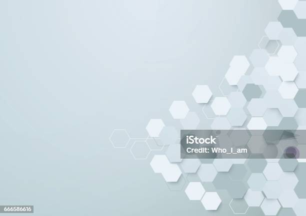 Abstrakte Sechsecke Hintergrund Mit Platz Für Ihren Text Stock Vektor Art und mehr Bilder von Design