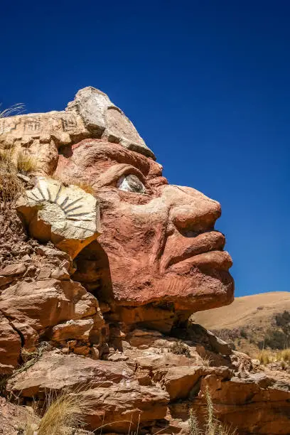 Photo of Stone Inca face