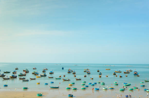 istock Mui Ne fishing village 666596944