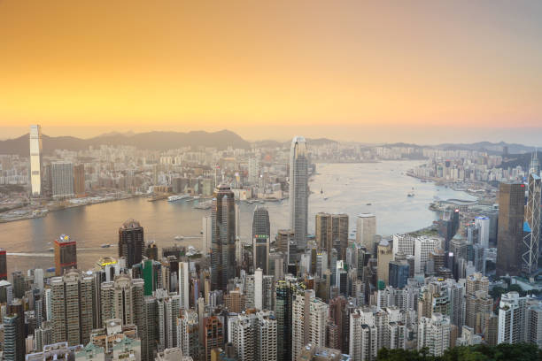 istock hk skyline view from the Victoria Peak. 666604454