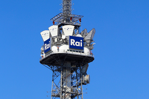 RAI (Radiotelevisione italiana S.p.A.) is Italy's national public broadcasting company, owned by the Ministry of Economy and Finance. RAI operates many DVB and Sat television channels and radio stations, broadcasting via digital terrestrial transmission (15 television and 7 radio channels nationwide) and from several satellite platforms. It is the biggest television broadcaster in Italy.