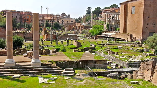 Roman Forum. Video of Roman Forum in Rome, Italy. (Latin: Forum Romanum, Italian: Foro Romano)