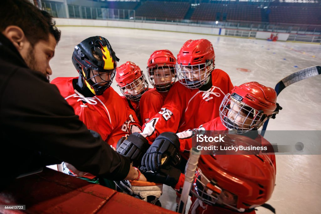 hockey team strong teamwork for win - Royalty-free Criança Foto de stock