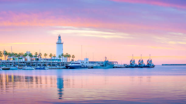 la marina di malaga - provincia di málaga foto e immagini stock