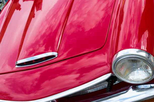 istock Part of Classic Car 666621520