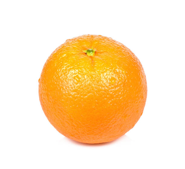 istock Orange isolated on the white background 666624066