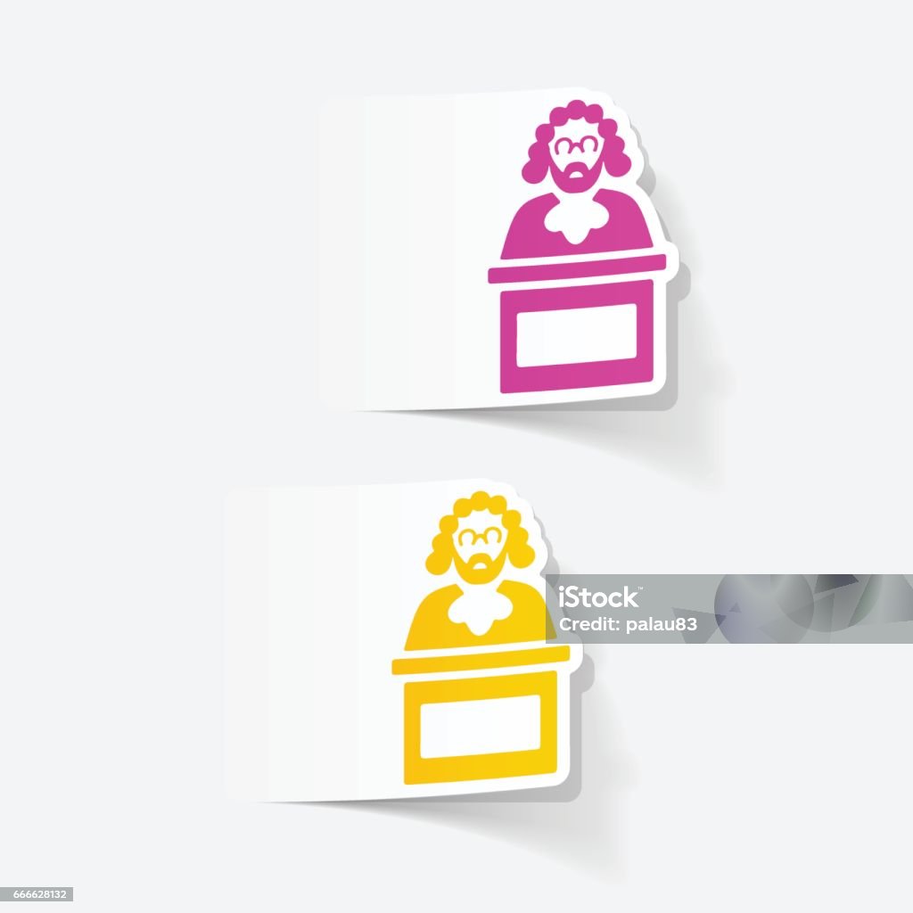realistic design element. judge Adult stock vector realistic design element. judge Adult stock vector