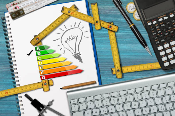 istock Energy Efficiency - Project of Ecological House 666638060