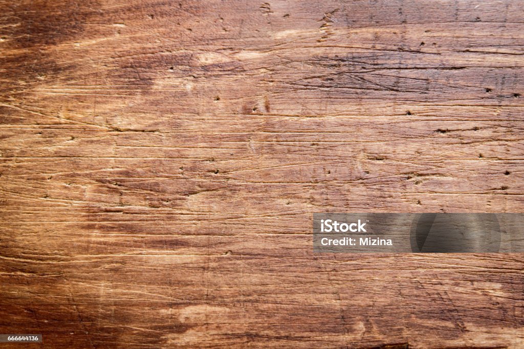 Rustic wooden cutting board Rustic wooden cutting board background close up - rustic empty copy space for text, design element Wood - Material Stock Photo