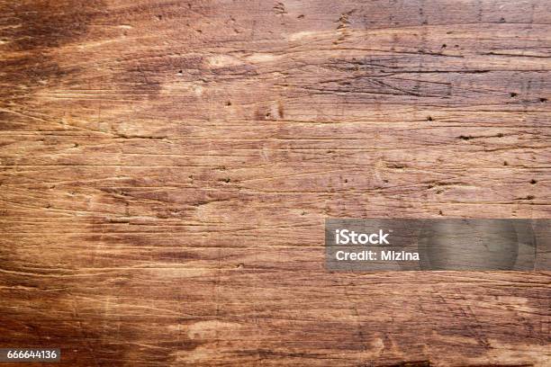 Rustic Wooden Cutting Board Stock Photo - Download Image Now - Wood - Material, Old, Backgrounds