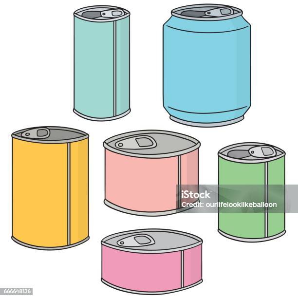 Can Stock Illustration - Download Image Now - Canned Food, Beer - Alcohol, Can