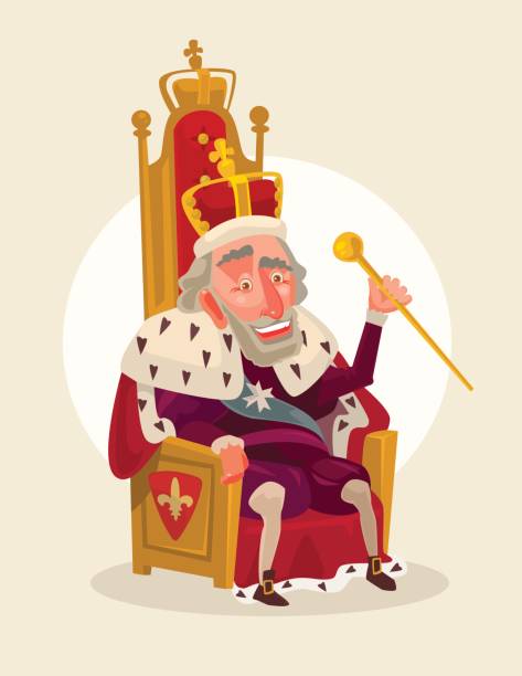 70 Cartoon Of King Sitting On Throne Illustrations & Clip Art - iStock