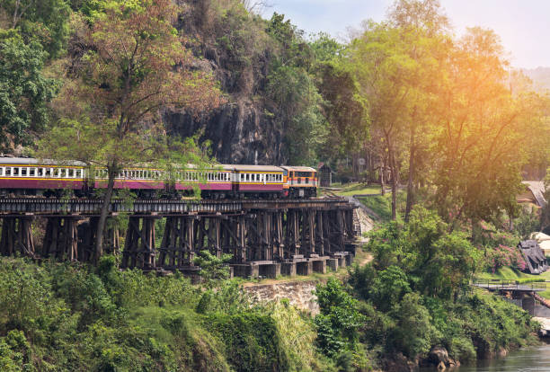 istock passenger train moving on death of railway world war II 666665754