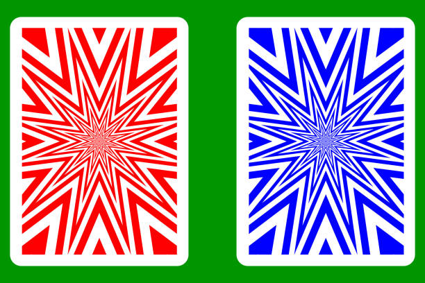 spielkarte rücken - cards rear view vector pattern stock-grafiken, -clipart, -cartoons und -symbole