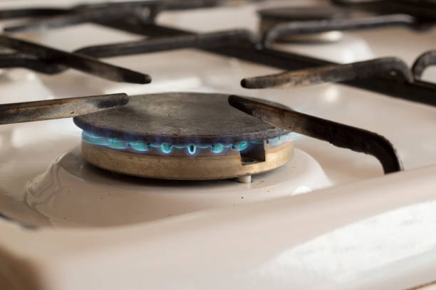 istock The gas is burning 666681894