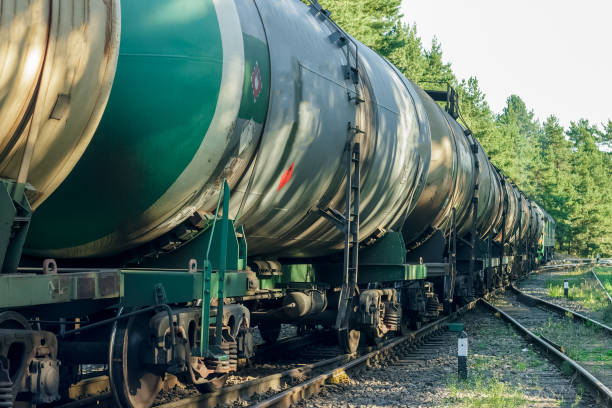 istock Tank wagons with oil 666682272