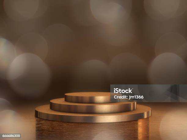 Pedestal For Displayplatform For Designblank Product Stand3d Rendering Stock Photo - Download Image Now