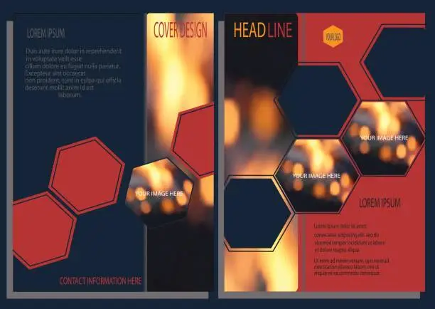 Vector illustration of Template business brochure, flyer, presentation, project, cover