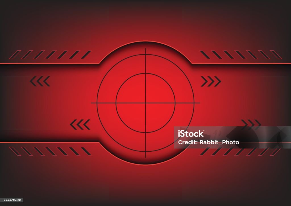 Target Background Technology Target Simbol On Technology Background Stock Illustration - Download ...