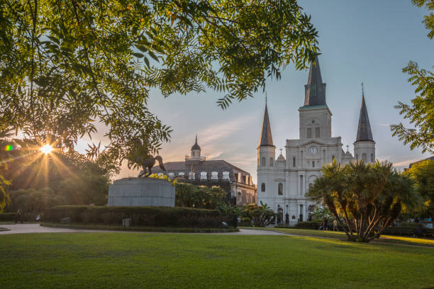istock Saint Louis Cathedral in New Orleans 666692404